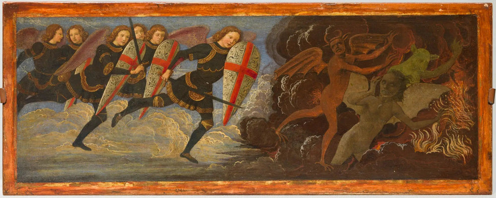 L’Archange Saint Michel et les Anges en guerre contre le Diable - Domenico Ghirlandaio - Alpha Reproduction