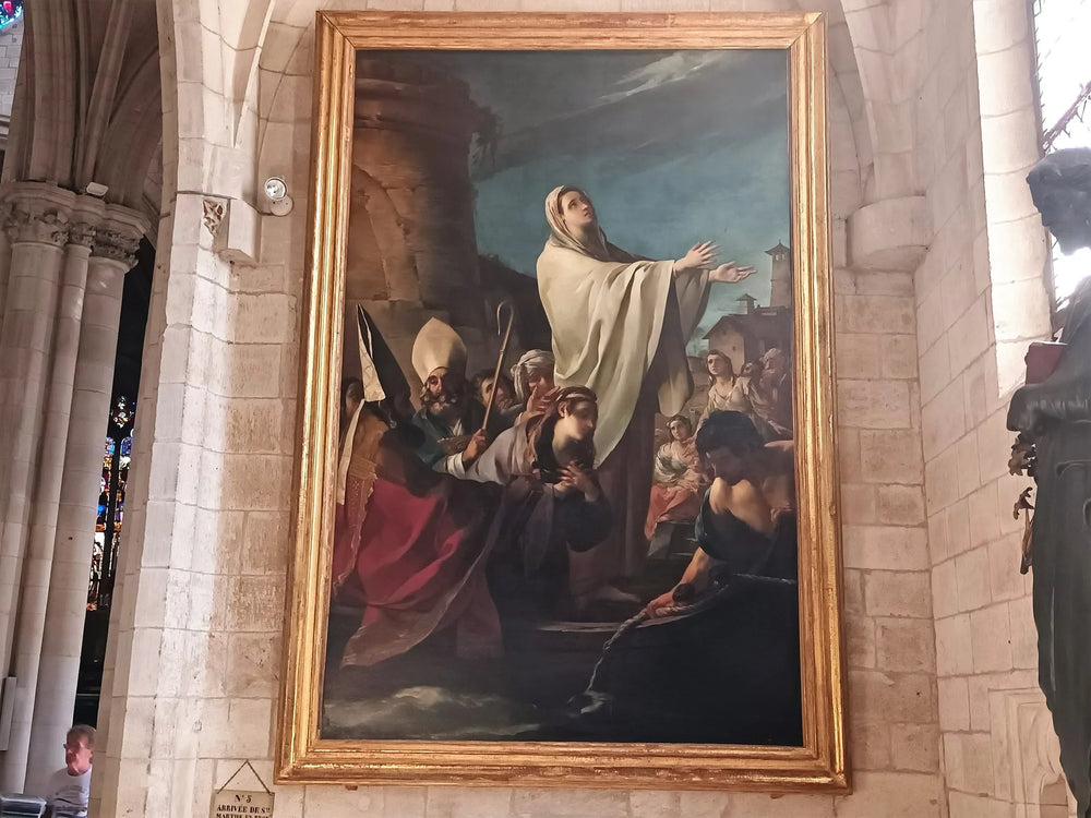 l'Arrivée de sainte Marthe en Provence - Joseph-Marie Vien image 1 copie de tableau peinte à la main