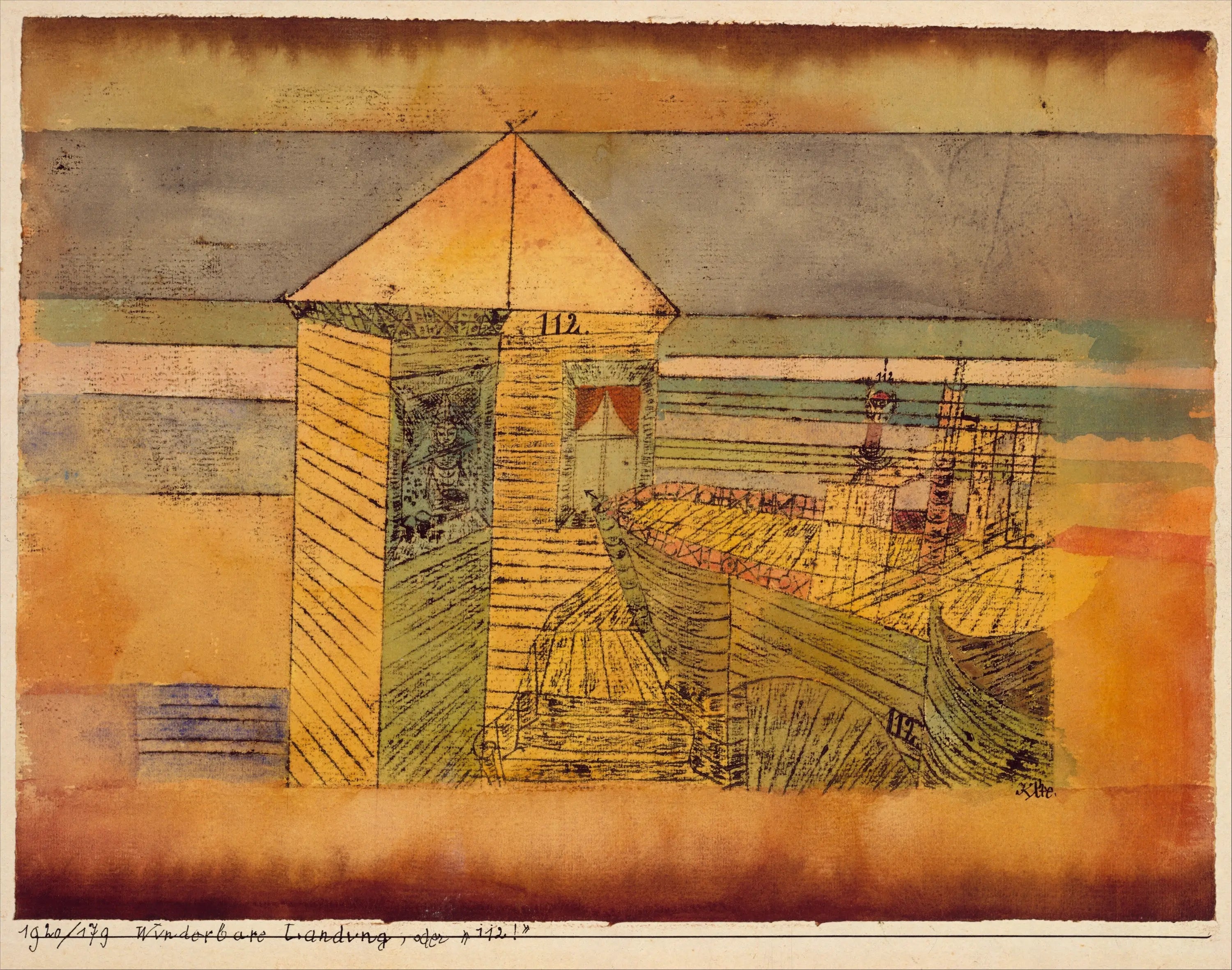 L’atterrissage miraculeux ou le « 112! » - Paul Klee - Alpha Reproduction