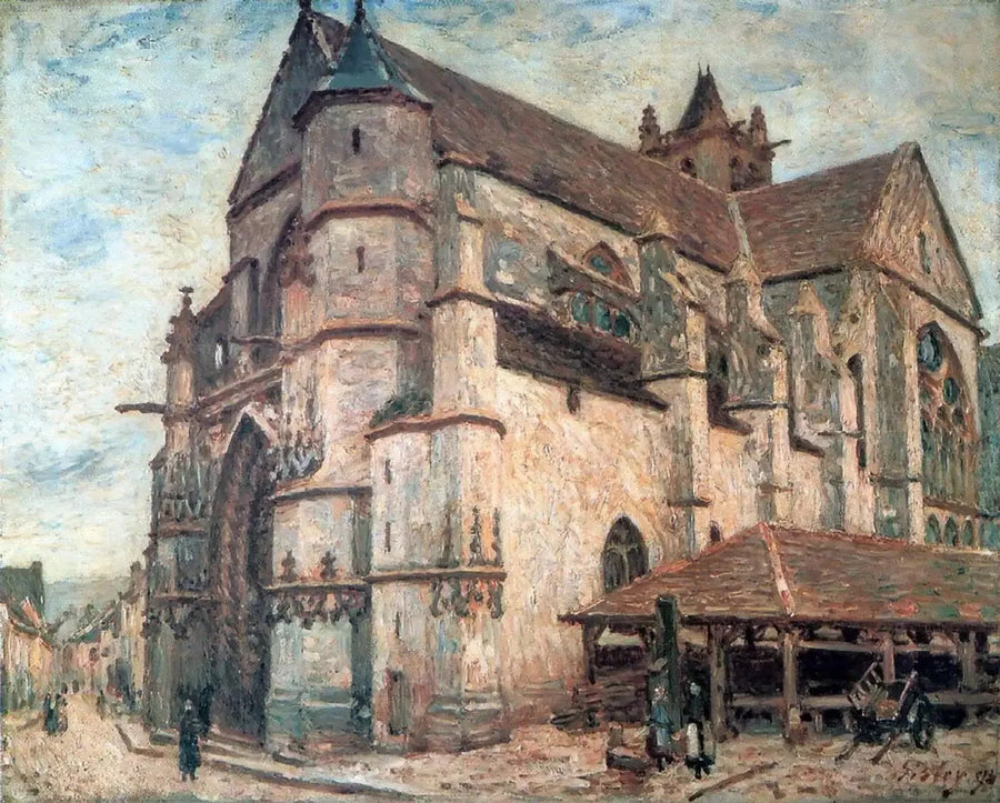 Церковь в Море, время заморозков - Альфред Сислей