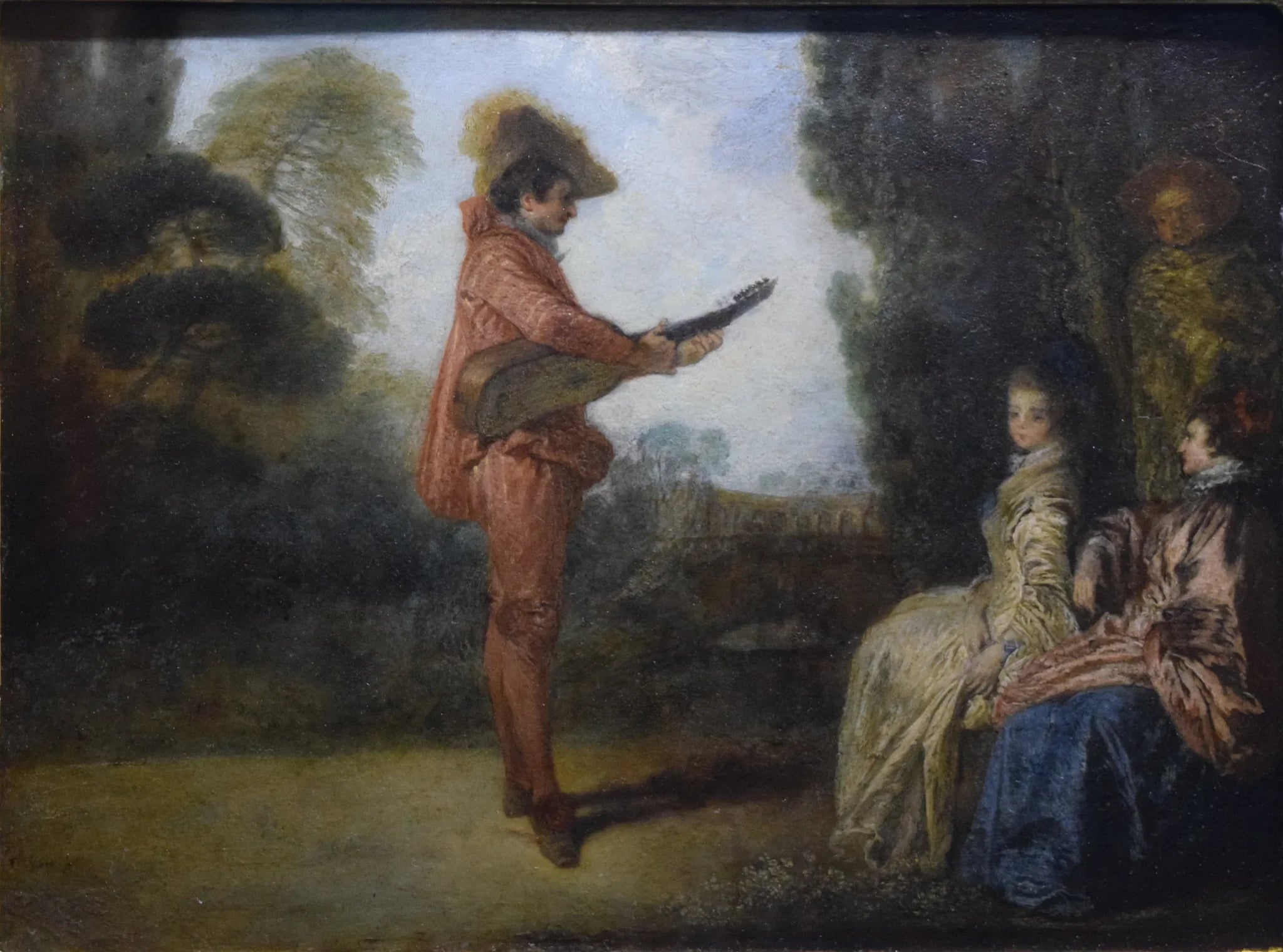 L'Enchanteur - Antoine Watteau image 1 copie de tableau peinte à la main