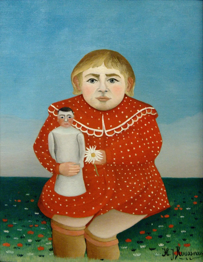 Ребёнок с куклой - Анри Руссо
