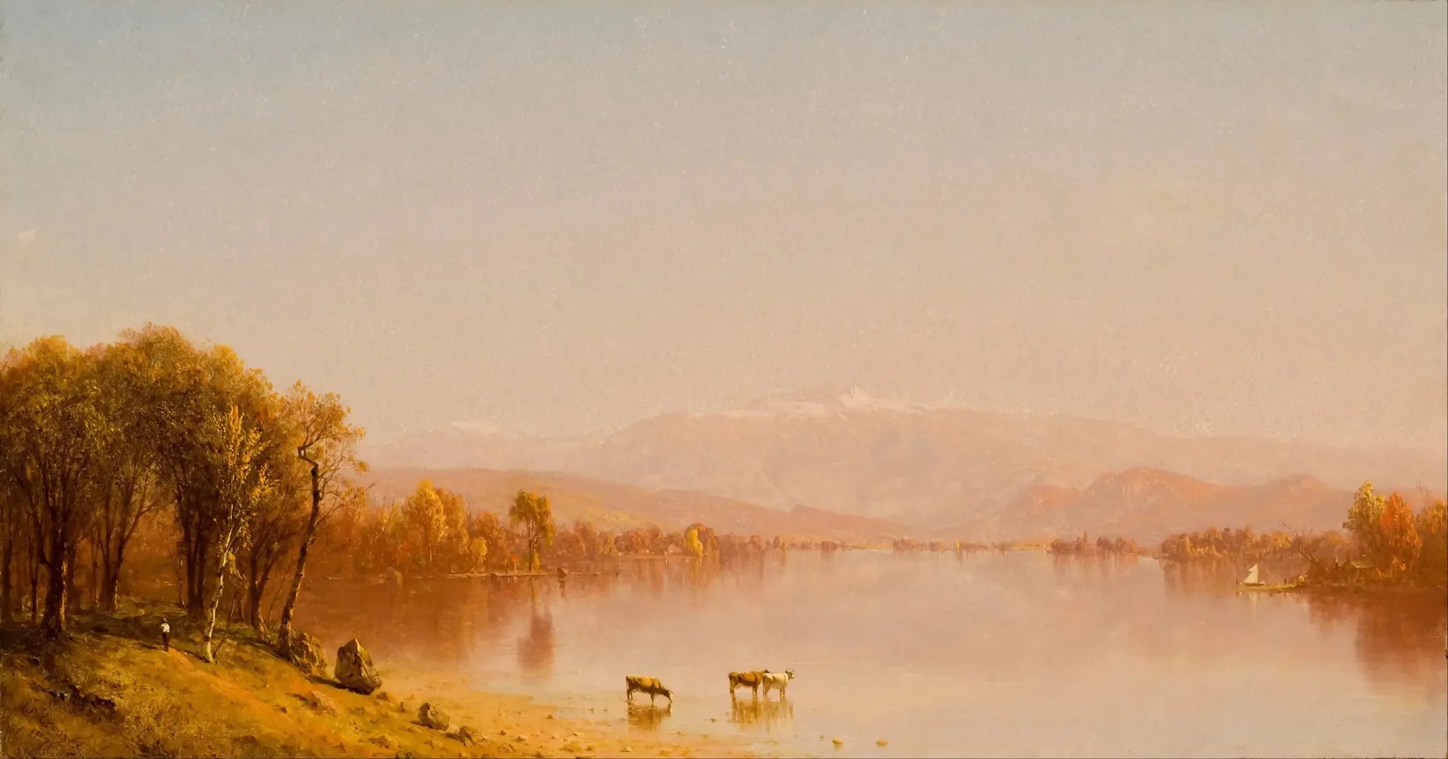 L'été indien dans les Montagnes Blanches - Sanford Robinson Gifford image 1 copie de tableau peinte à la main