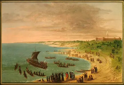 Отправление с крепости Фронтенак на озере Онтарио. 18 ноября 1678 года - Джордж Катлин