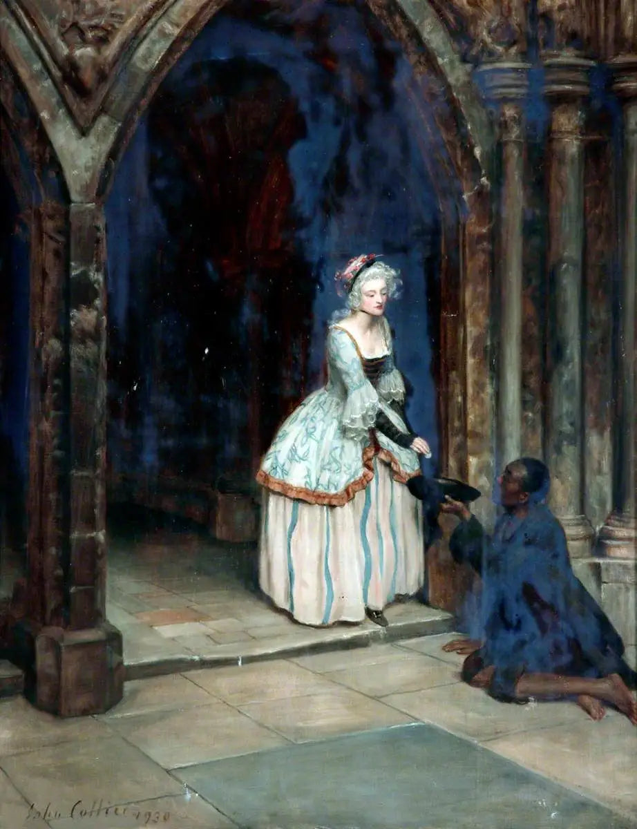 Reproduction du tableau « L'homme mendiant - John Collier » par Alpha Reproduction en peinture à l’huile