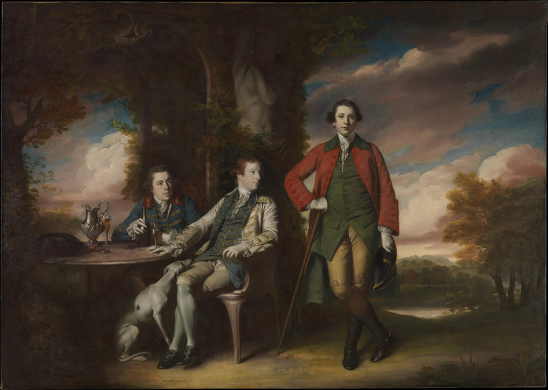 Почтенный Генри Фейн (1739–1802) с Иниго Джонсом и Чарльзом Блэром - Джошуа Рейнольдс