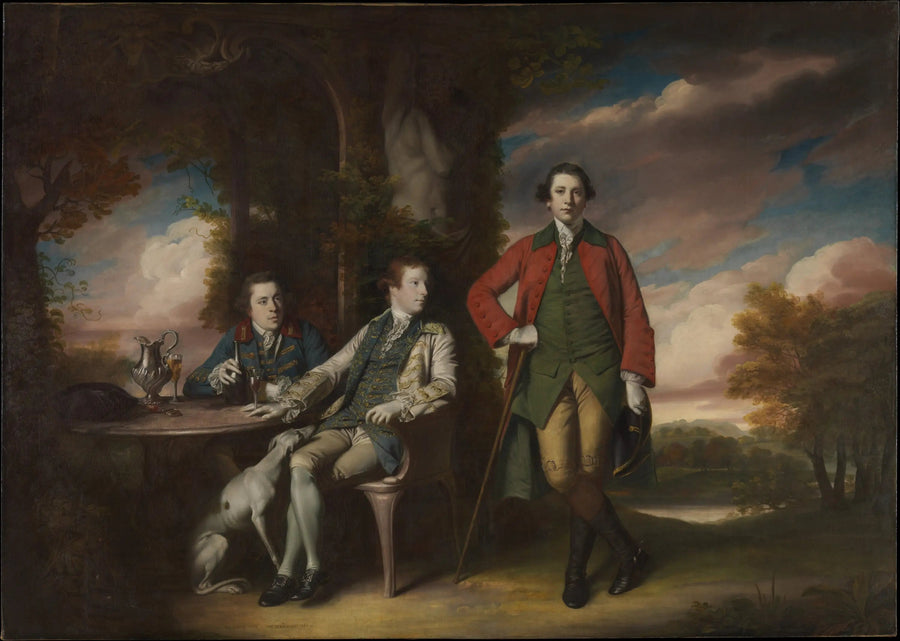 Почтенный Генри Фейн (1739–1802) с Иниго Джонсом и Чарльзом Блэром - Джошуа Рейнольдс