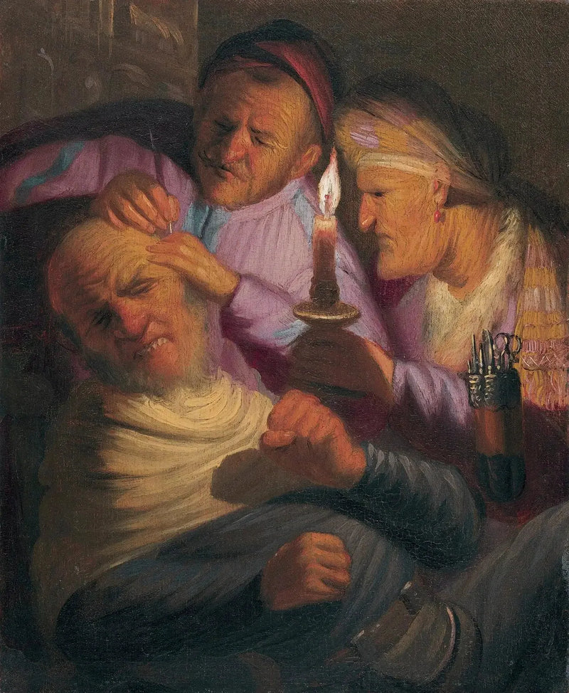Операция (Аллегория Осязания) - Рембрандт