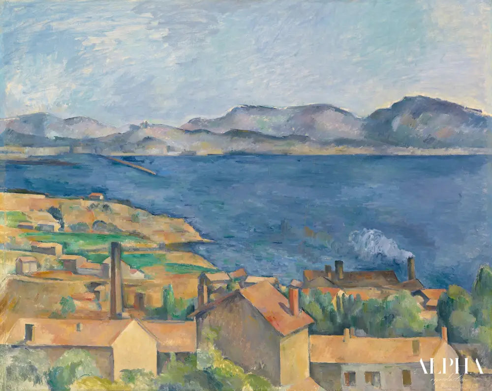 La baie de Marseille, vue de l'Estaque - Paul Cézanne - Reproductions de tableaux et peintures haut de gamme