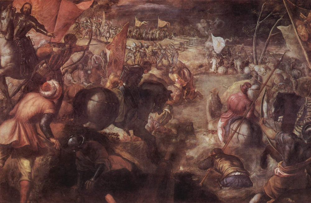 La bataille de Taro - Jacopo Tintoretto image 1 reproduction d’œuvre d’art à l’huile