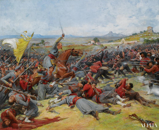La bataille près de Mentana - Lionel Royer - Reproductions de tableaux et peintures haut de gamme