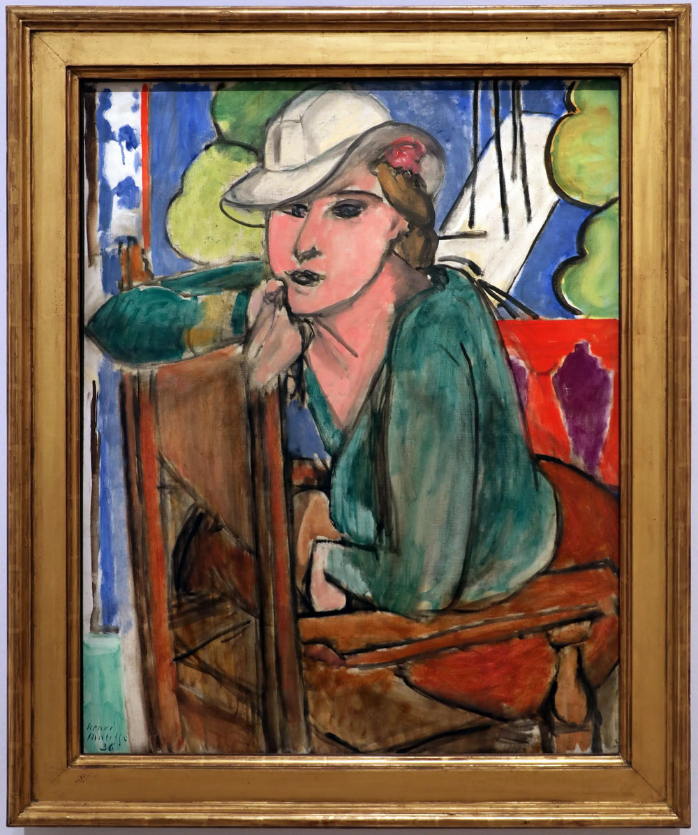 Reproduction du tableau « La Blouse verte - Henri Matisse » par Alpha Reproduction en peinture à l’huile
