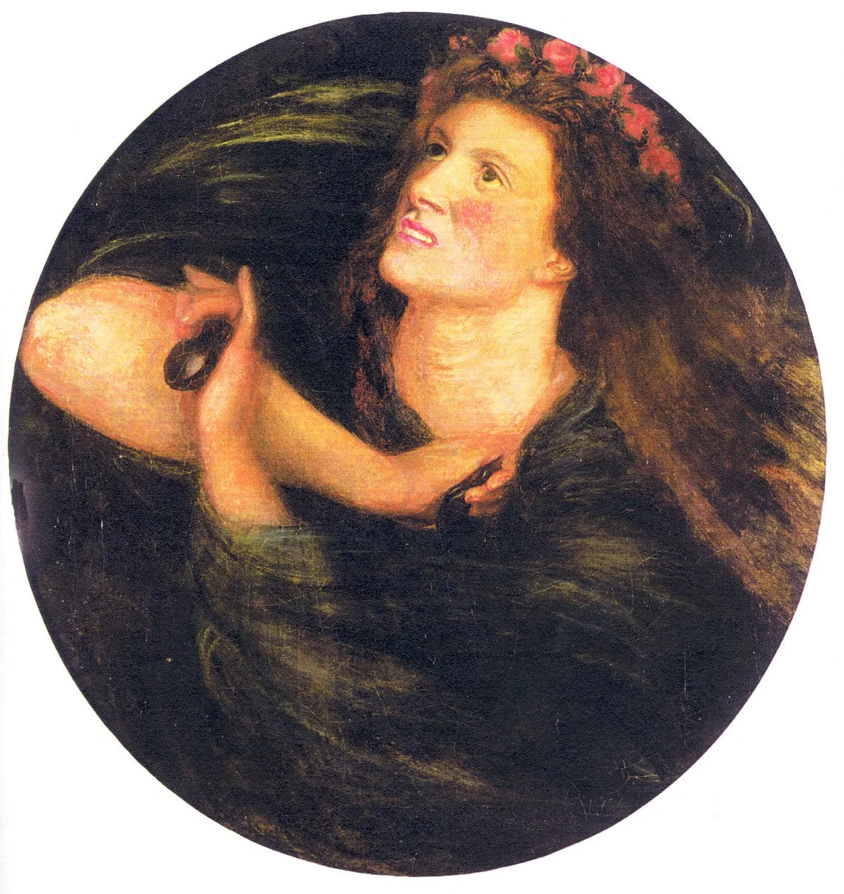 La Castagnetta - Dante Gabriel Rossetti image 1 reproduction de peinture à l’huile