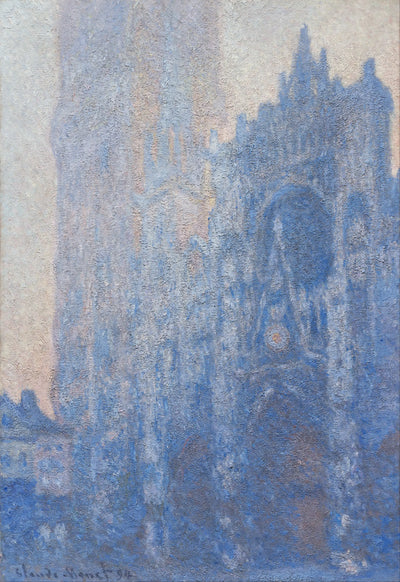 Reproduction du tableau « La Cathédrale de Rouen, le Portail et la Tour d'Albane, Aube - Claude Monet » par Alpha Reproduction en peinture à l’huile