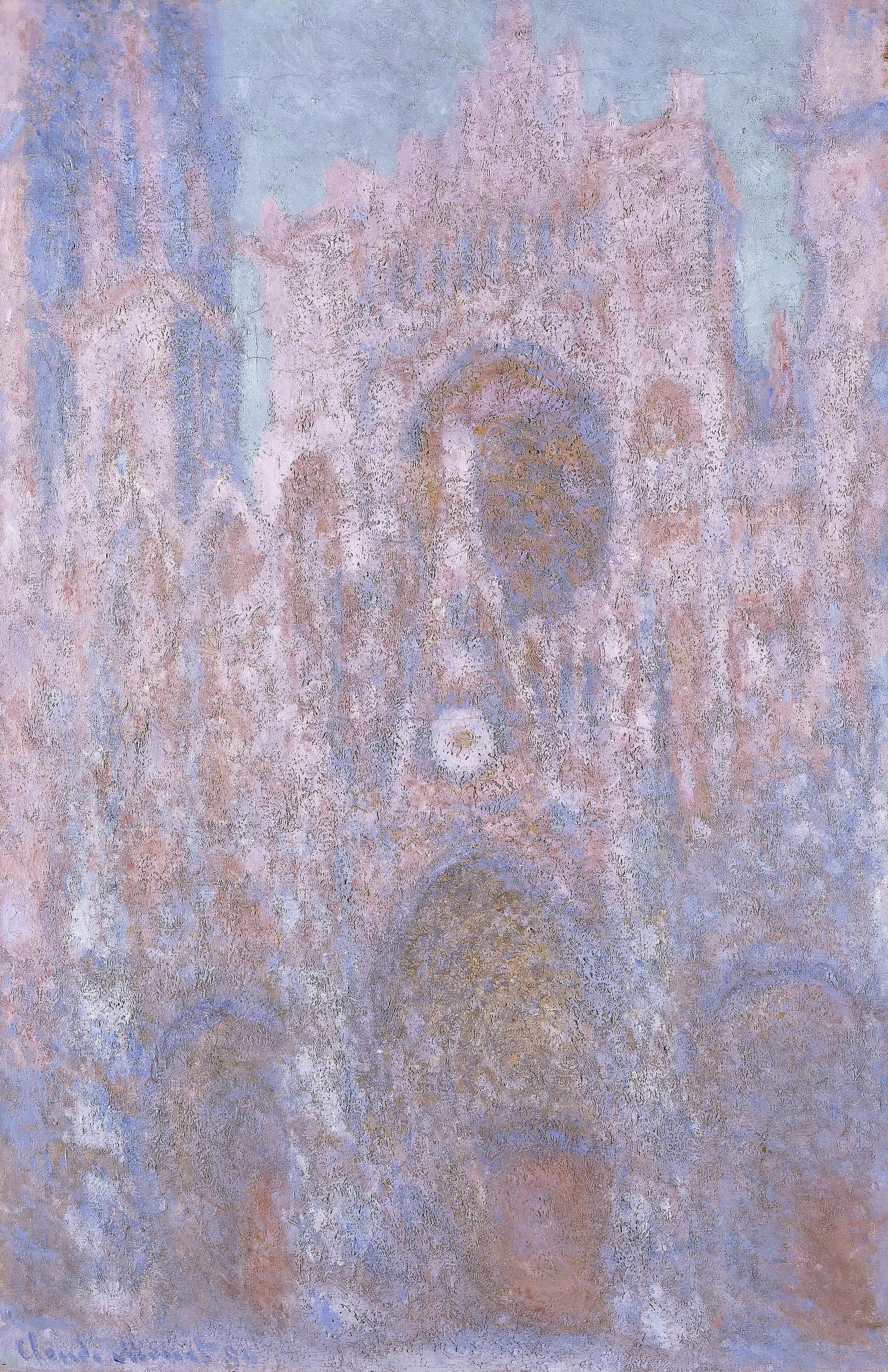 Reproduction du tableau « La Cathédrale de Rouen, Symphonie en gris et rose - Claude Monet » par Alpha Reproduction en peinture à l’huile
