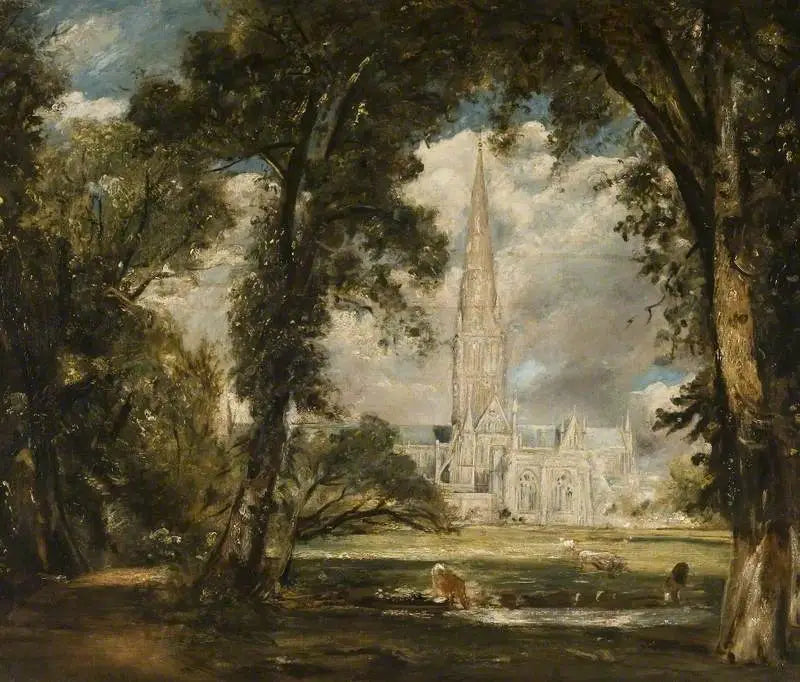 La cathédrale de Salisbury depuis le jardin de l’évêque - John Constable - Alpha Reproduction