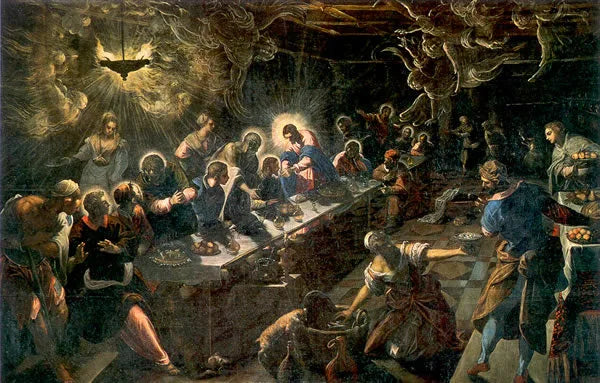 La Cène - Jacopo Tintoretto image 1 reproduction artisanale de tableau