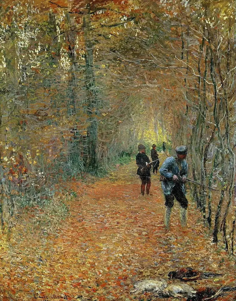 Reproduction du tableau « La chasse - Claude Monet » par Alpha Reproduction en peinture à l’huile