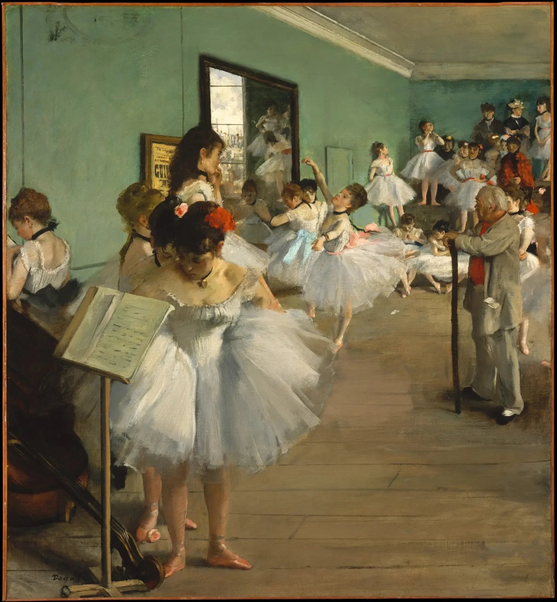 La Classe de ballet - Edgar Degas image 1 reproduction artisanale de tableau