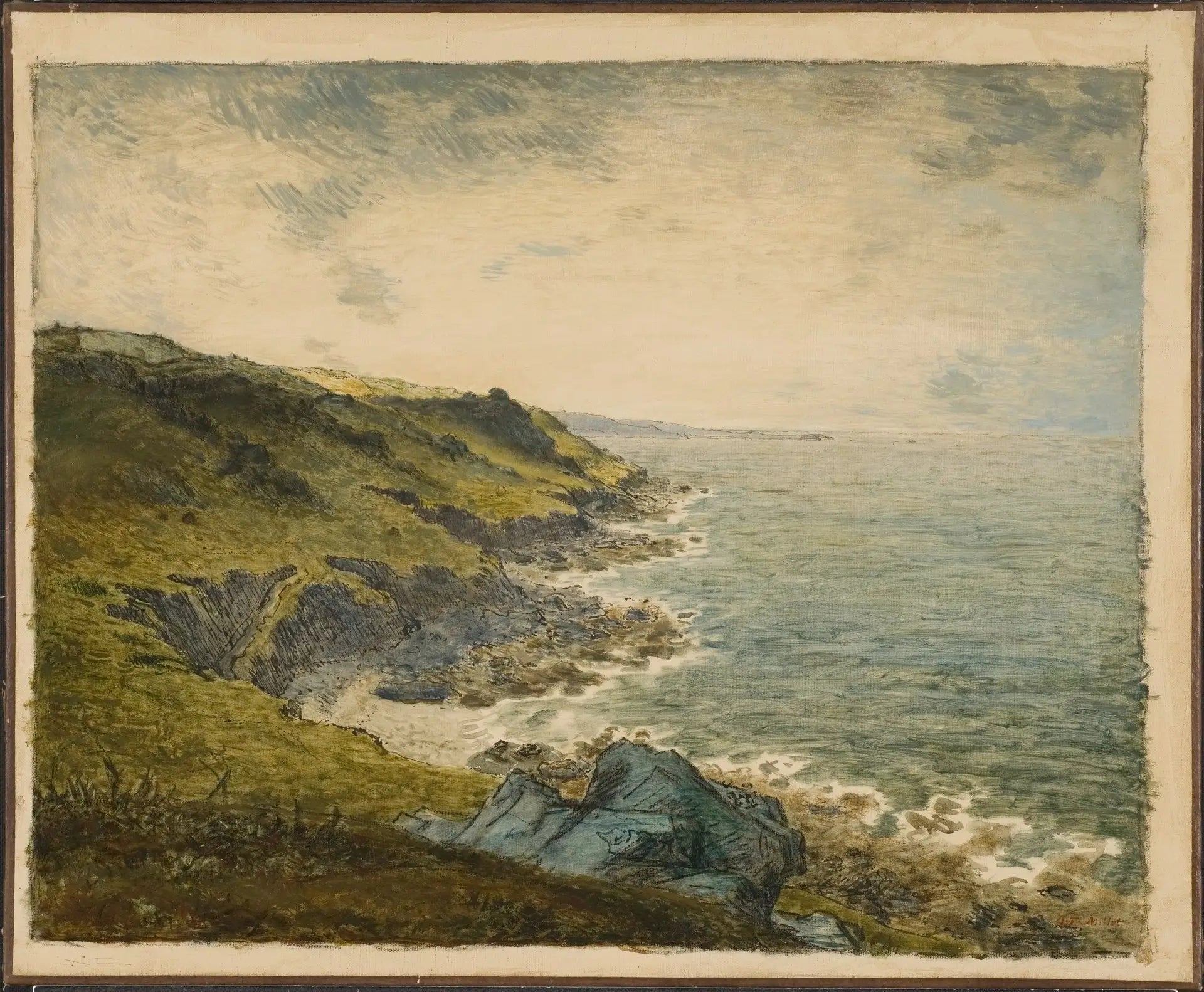 La Côte à Gréville - Jean-François Millet - Alpha Reproduction