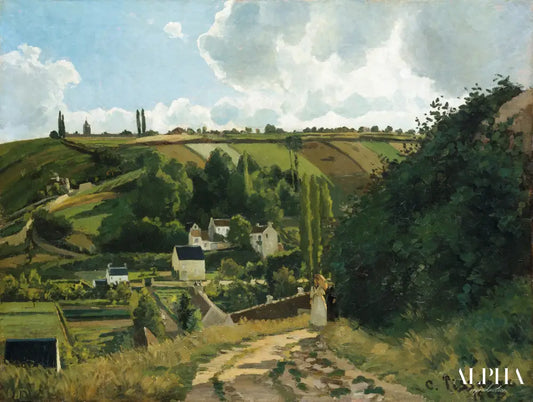 La côte du Jallais, Pontoise - Camille Pissarro - Reproductions de tableaux et peintures haut de gamme