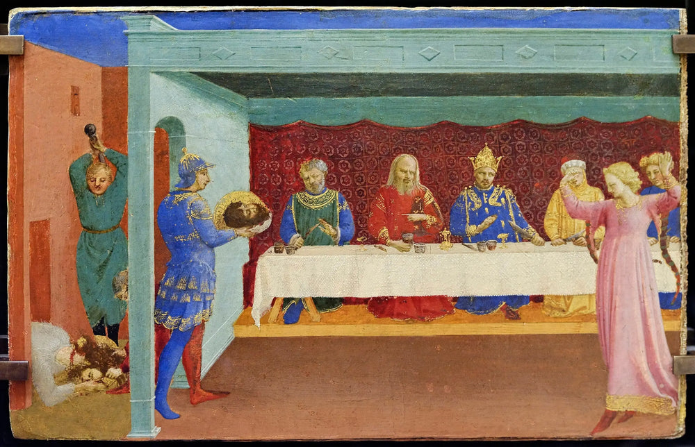 La Décollation de saint Jean Baptiste et le Banquet d’Hérode - Fra Angelico - Alpha Reproduction
