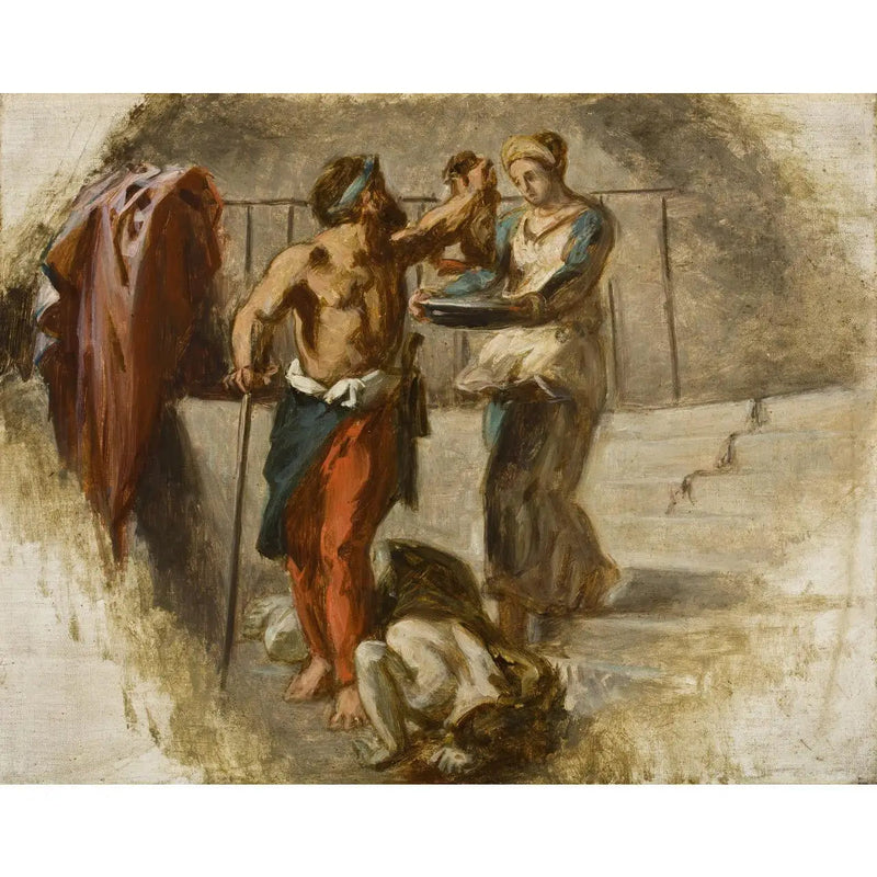 Убийство святого Иоанна Крестителя - Эжен Делакруа