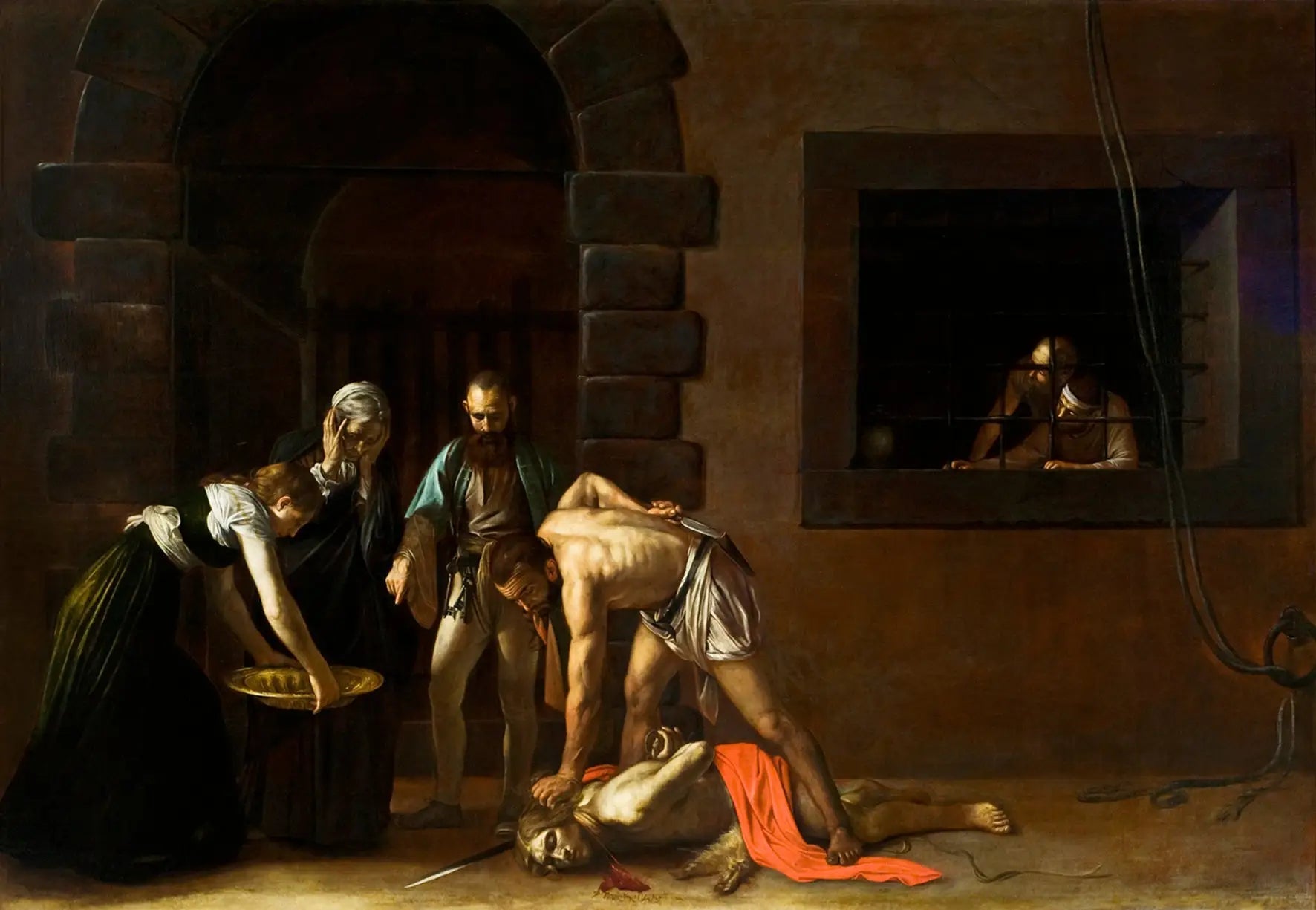 La Décollation de saint Jean-Baptiste - Le Caravage image 1 tableau peint à l’huile sur toile