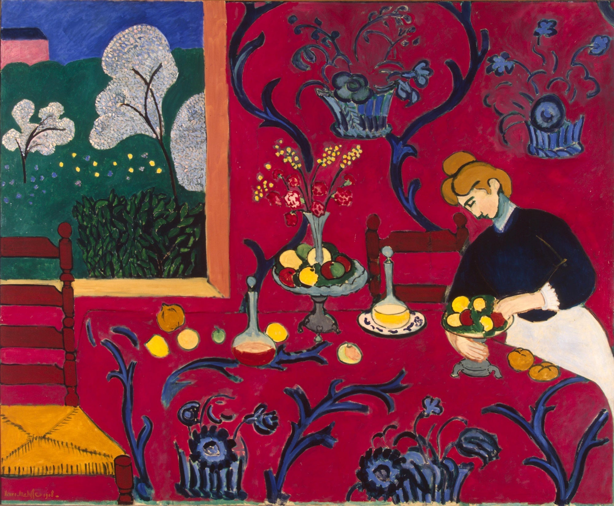 Reproduction du tableau « La Desserte rouge - Henri Matisse » par Alpha Reproduction en peinture à l’huile