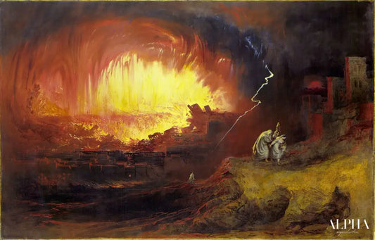 La destruction de Sodome et Gomorrhe - John Martin - Reproductions de tableaux et peintures haut de gamme