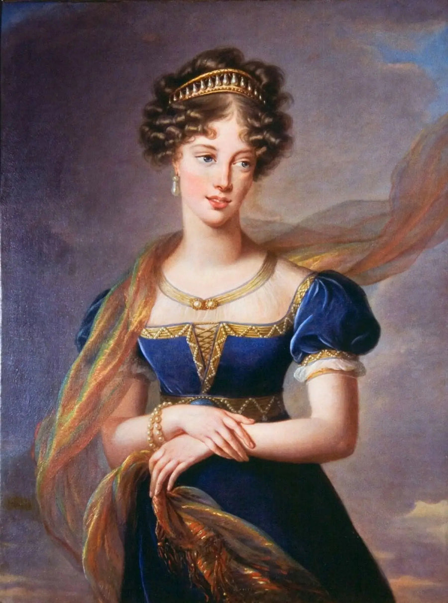Беррийская герцогиня в синем бархатном платье — Элизабет Вьежи Ле Брун