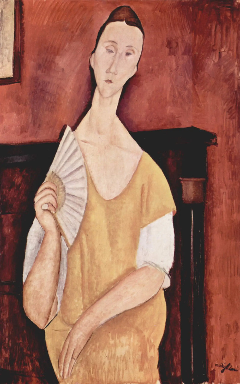Женщина с веером - Амедео Модильяни
