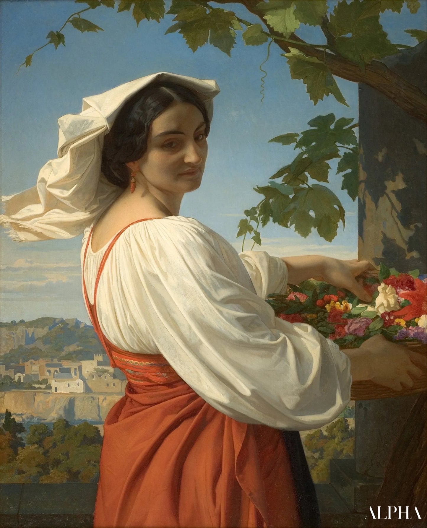 La femme connue sous le nom de « Chiarrucia » - Alexandre Cabanel Reproductions de tableaux à la peinture à l’huile