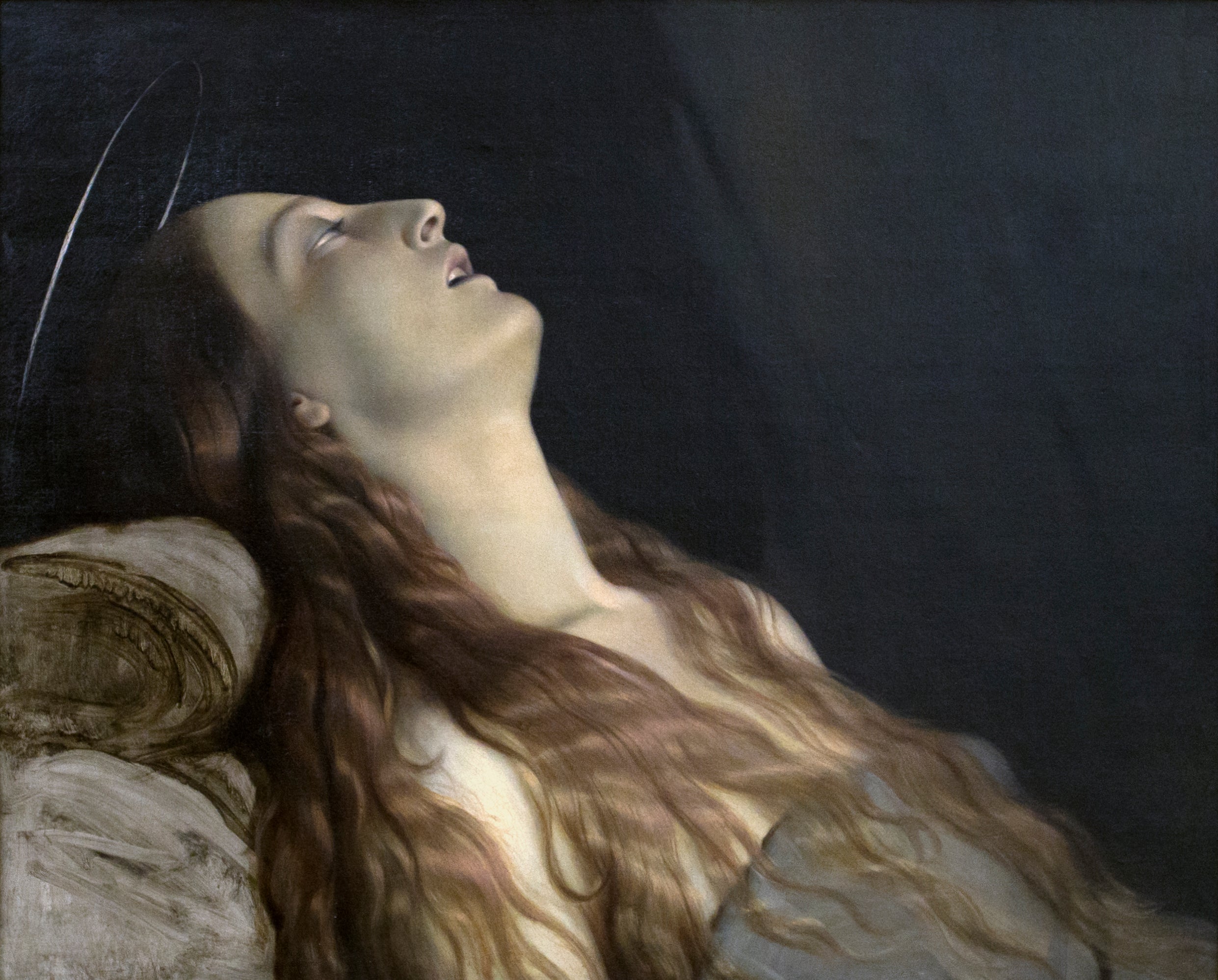 La Femme de l’artiste Louise Vernet sur son lit de mort - Paul Delaroche - Alpha Reproduction