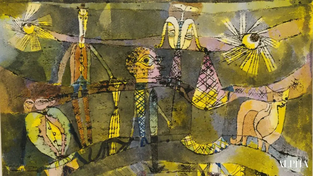 La fin du dernier acte d'un drame - Paul Klee - Reproductions de tableaux et peintures haut de gamme