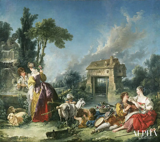 The Fountain of Love - François Boucher - Reproductions de tableaux et peintures haut de gamme