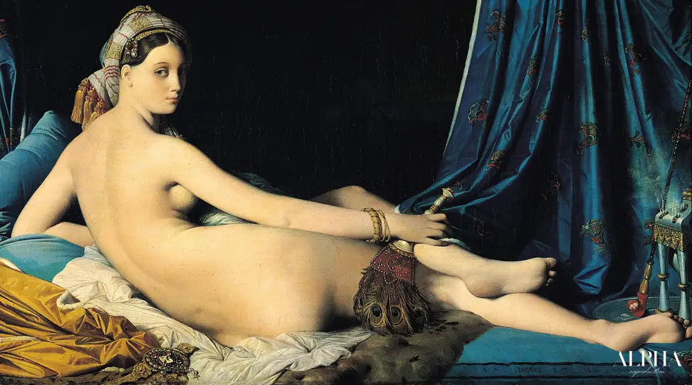 La Grande Odalisque - Jean-Auguste-Dominique Ingres - Reproductions de tableaux et peintures haut de gamme