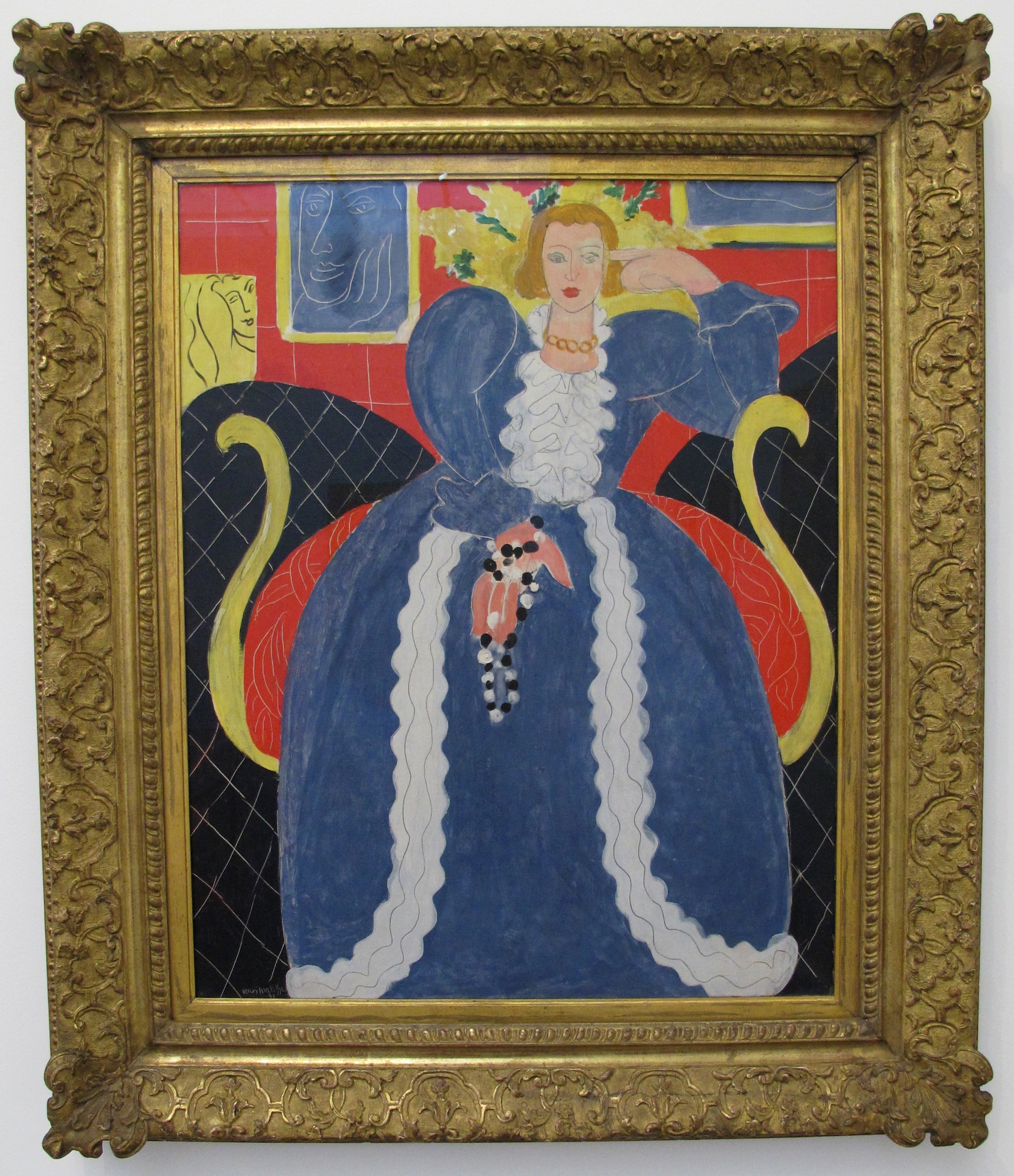 Reproduction du tableau « La Grande Roble bleue et Mimosas - Henri Matisse » par Alpha Reproduction en peinture à l’huile