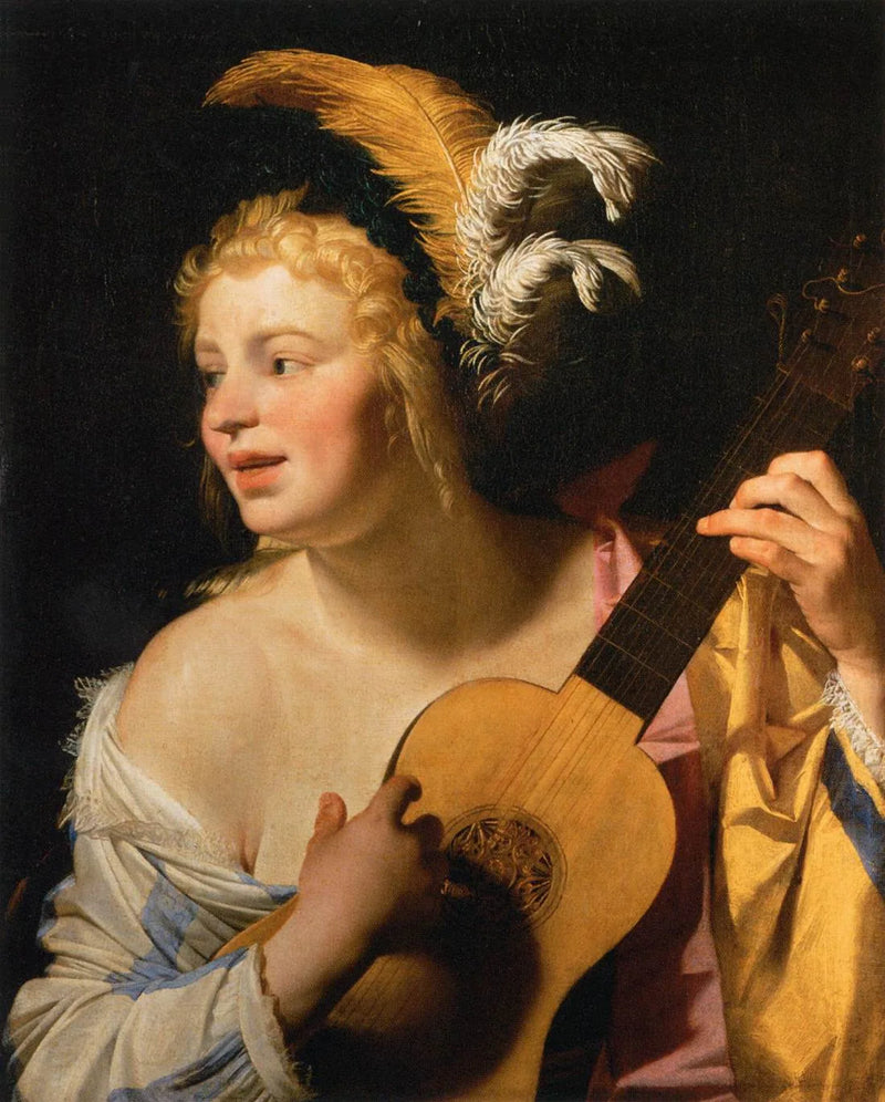 Гитаристка - Gerrit van Honthorst