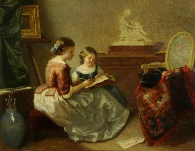 La leçon de dessin - Jean-Honoré Fragonard - Alpha Reproduction