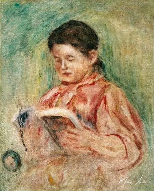 La Lectures  - Pierre-Auguste Renoir - Reproductions de tableaux et peintures haut de gamme