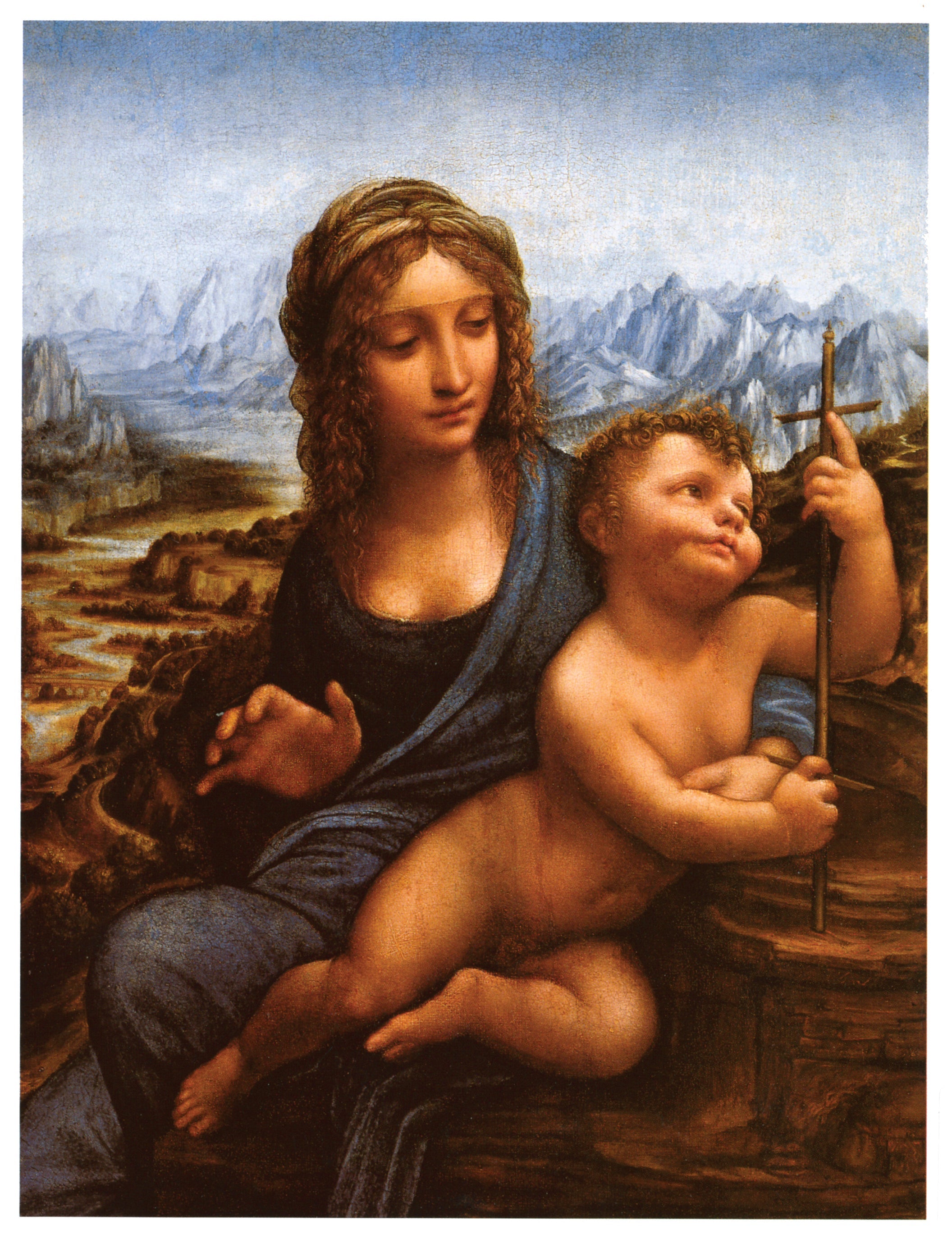 Reproduction du tableau « La Madone du Bobineur - Léonard de Vinci » par Alpha Reproduction en peinture à l’huile