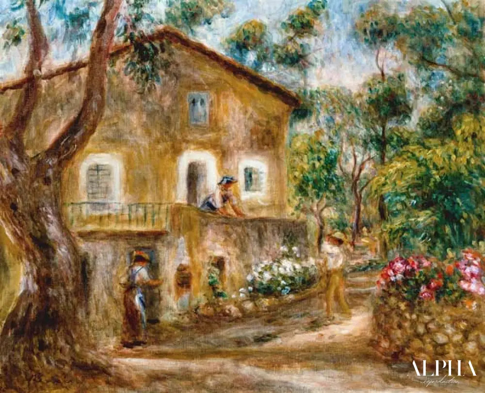 La maison de Collettes à Cagnes - Pierre-Auguste Renoir - Reproductions de tableaux et peintures haut de gamme