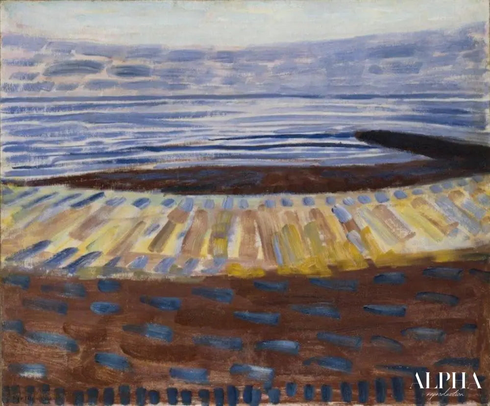 La mer après le coucher du soleil - Mondrian - Reproductions de tableaux et peintures haut de gamme