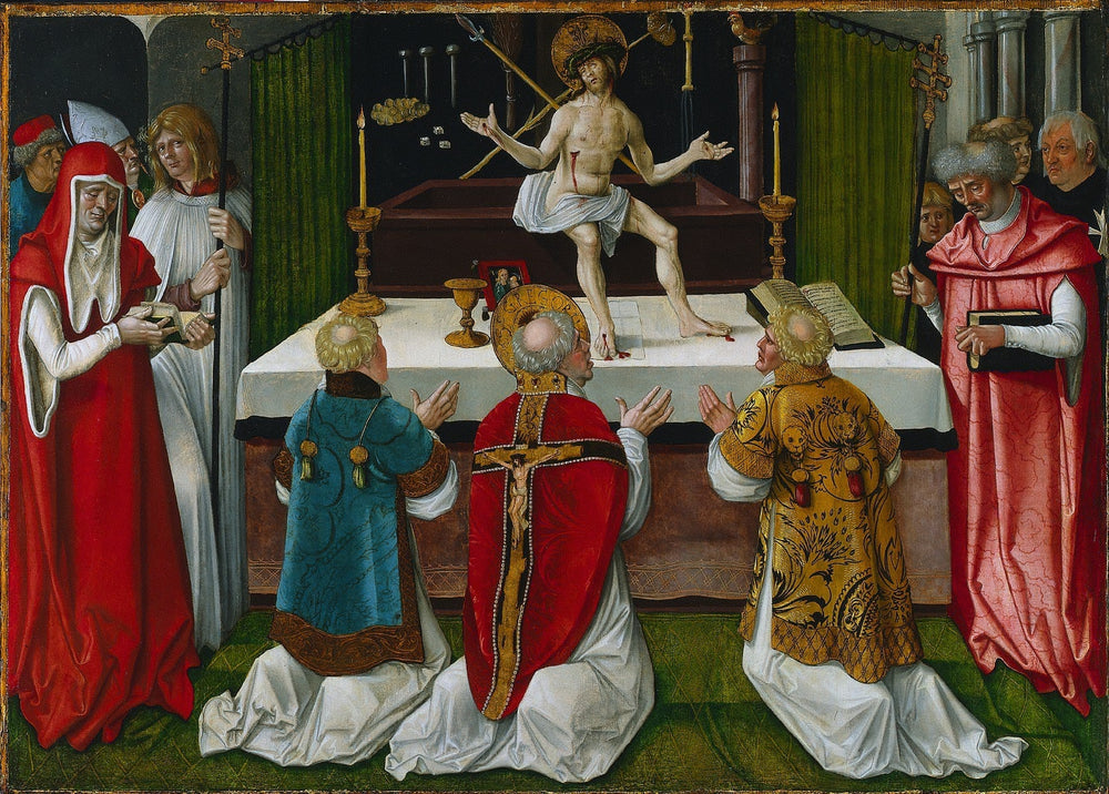 La messe de saint Grégoire - Hans Baldung Grien image 1 reproduction d’œuvre d’art à l’huile