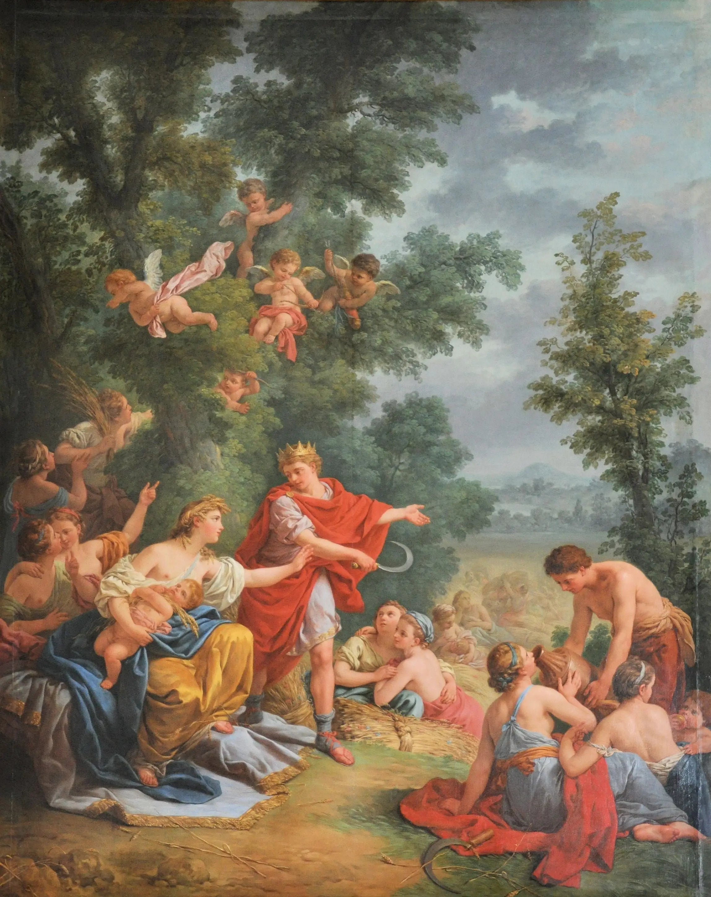 La moisson ou Cérès et Triptolème - Louis Jean François Lagrenée - Alpha Reproduction