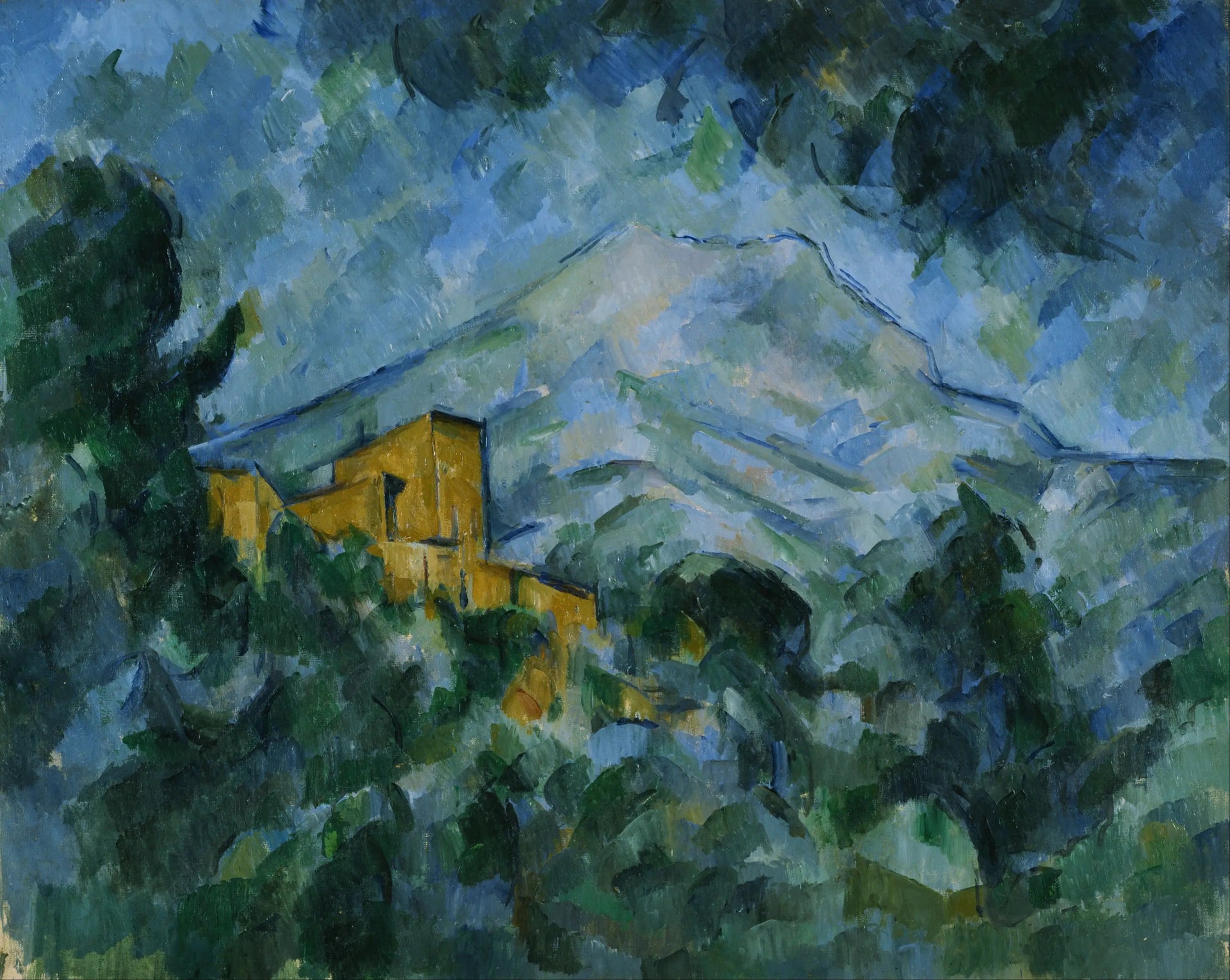 La Montagne Sainte-Victoire et Château Noir - Paul Cézanne image 1 copie de tableau peinte à la main