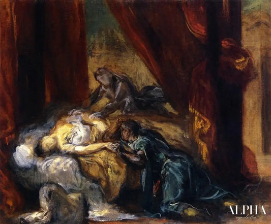 La mort de Desdémone - Eugène Delacroix - Reproductions de tableaux et peintures haut de gamme