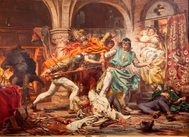 La Mort de Przemysl II - Jan Matejko - Alpha Reproduction