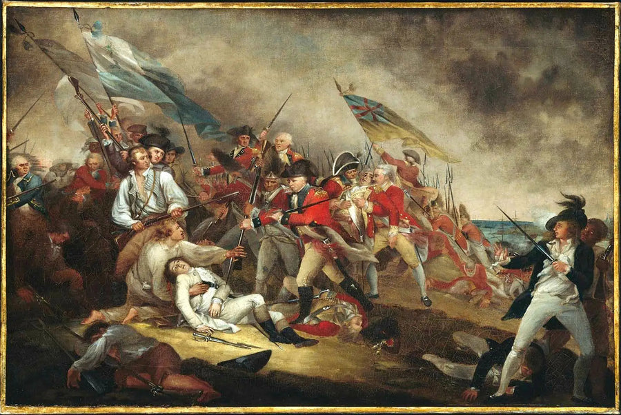 Смерть генерала Уоррена в битве при холме Бункер, 17 июня 1775 года - Джон Трамбулл